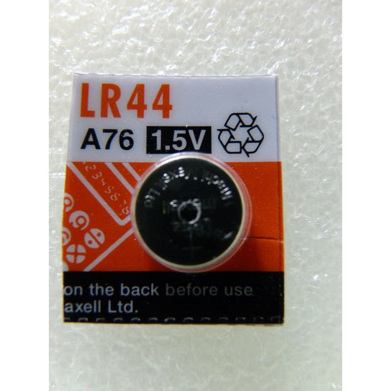 MAXELL Pile Bouton Alcaline - LR44 – AG13 - LR1154 - A76 MAXELL Pile Bouton Alcaline - LR44 – AG13 - LR1154 - A76