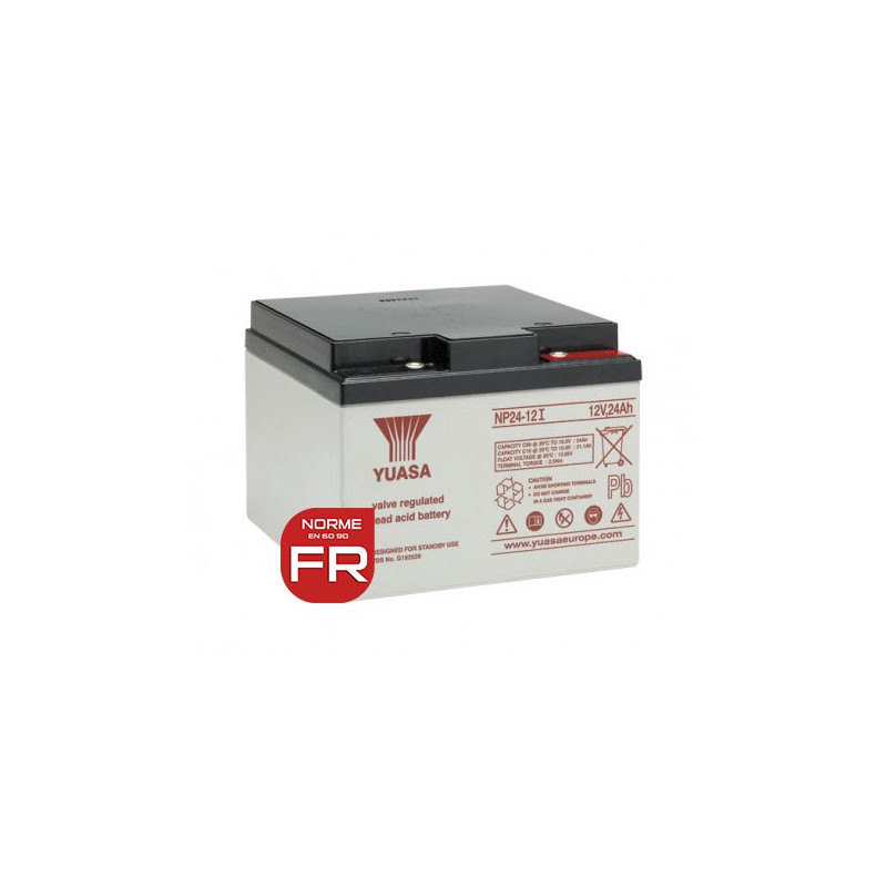 Batteria al piombo - YUASA 12V - 24.0Ah - NP24-12 I FR - AGM Batteria al piombo - YUASA 12V - 24.0Ah - NP24-12 I FR - AGM